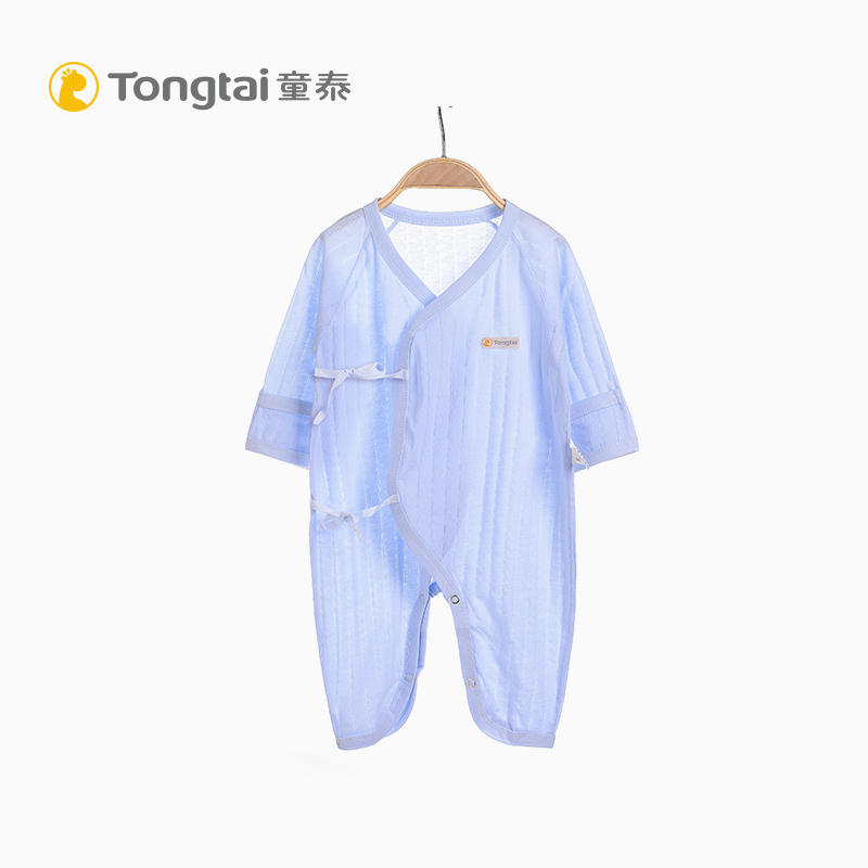 童泰夏季新生兒衣服嬰兒純棉哈衣0-6個月男女寶寶連體衣爬服薄款