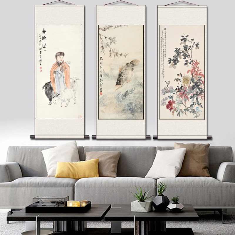 花鸟画富贵吉祥牡丹图丝绸画