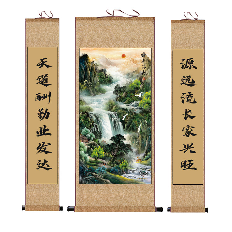 中堂画挂画梦飞雪材质高档细腻
