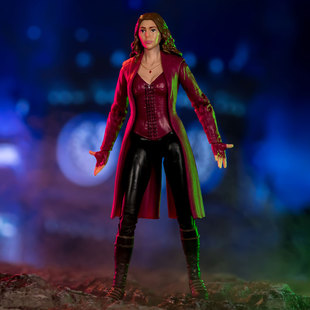 中动漫威正版授权红紫色绯红女巫幻视蜘蛛侠可动手办模型玩具摆件