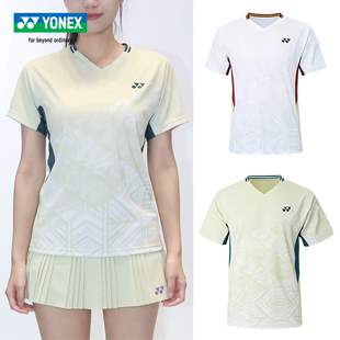 YONEX尤尼克斯羽毛球服2026新品男女速干短袖 运动上衣专业比赛服