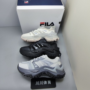 【狂欢价】FILA/斐乐 鱼刺 3.0 三代厚底 增高 网布 老爹鞋