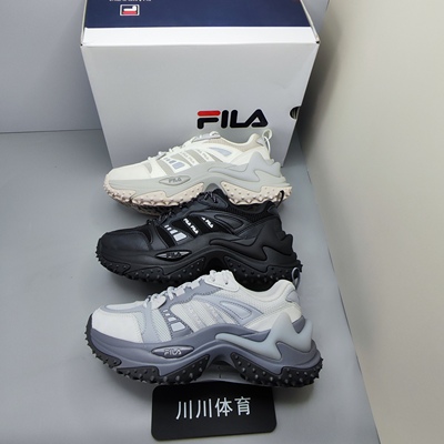 【狂欢价】FILA/斐乐 鱼刺 3.0 三代厚底 增高 网布 老爹鞋