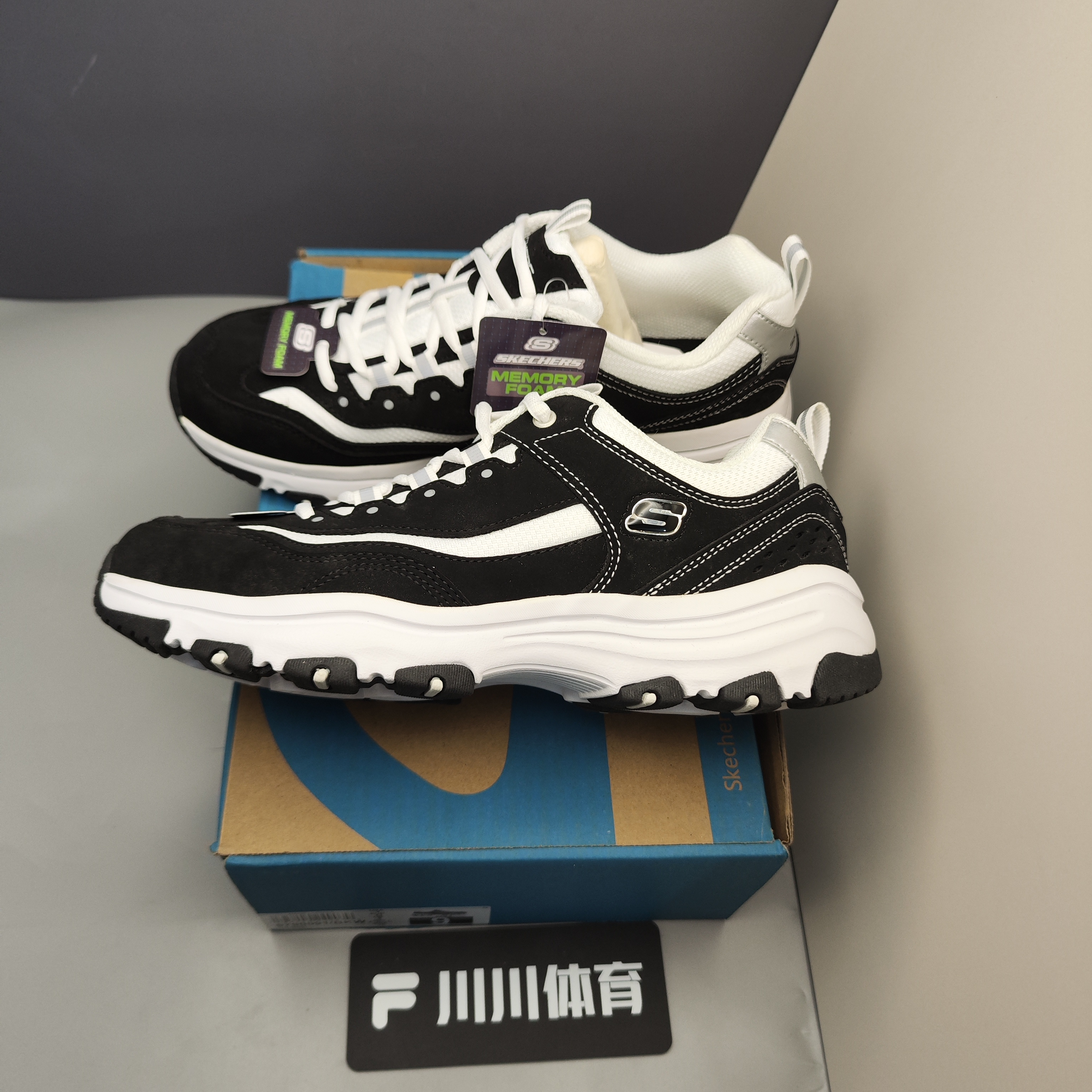斯凯奇Skechers I-Conik 网面透气  复古时尚 休闲 老爹鞋