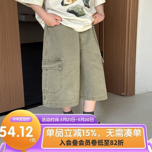 男童短裤2026夏季新款童装男孩五分裤宽松小童裤子夏装儿童牛仔裤