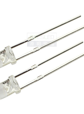 3mm led灯珠超高亮发光二极管F3圆头正白光蓝翠绿绿黄色3毫米红光