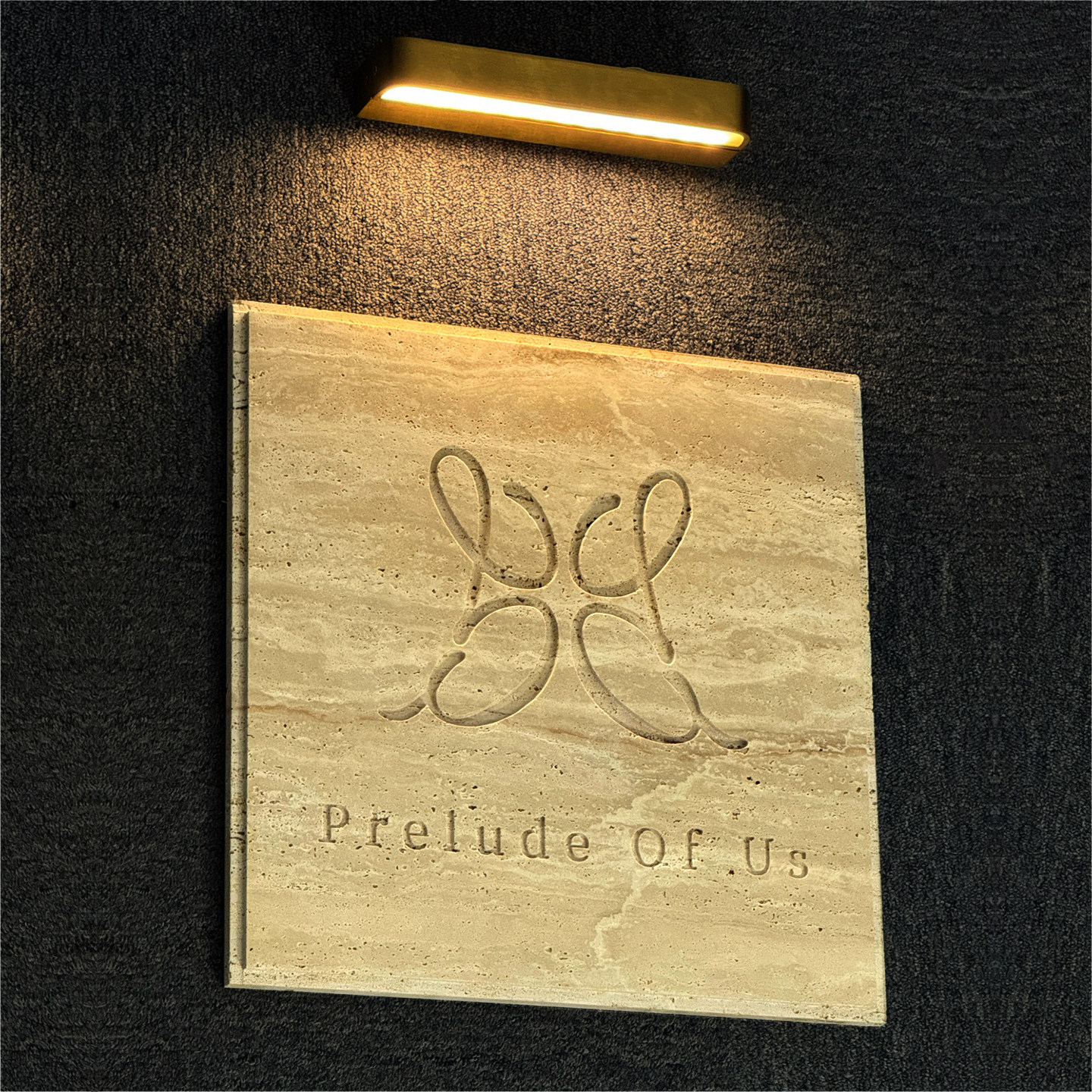 民宿花店氛围洞石招牌网红美甲店天然大理石门牌咖啡馆门口装饰牌