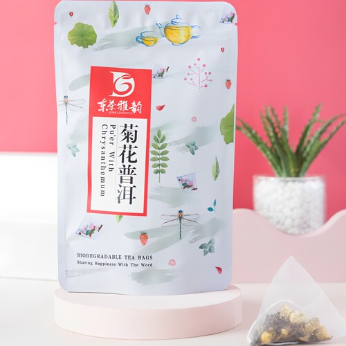 逸茶雅集菊花普洱茶三角茶包