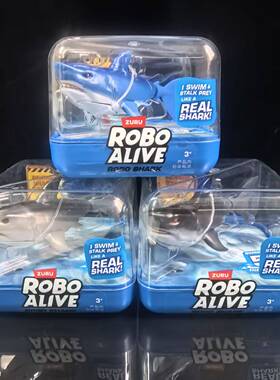 ZURU正版 乐波鲨鱼电动仿真迷你动物大白鲨宝宝洗澡戏水玩具