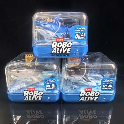 ZURU正版 乐波鲨鱼电动仿真迷你动物大白鲨宝宝洗澡戏水玩具