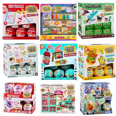 miniverse迷你宇宙自制甜品饮品盲盒 仿真食物儿童过家家DIY玩具