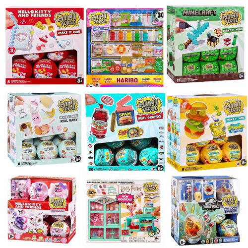 miniverse迷你宇宙自制甜品饮品盲盒 仿真食物儿童过家家DIY玩具