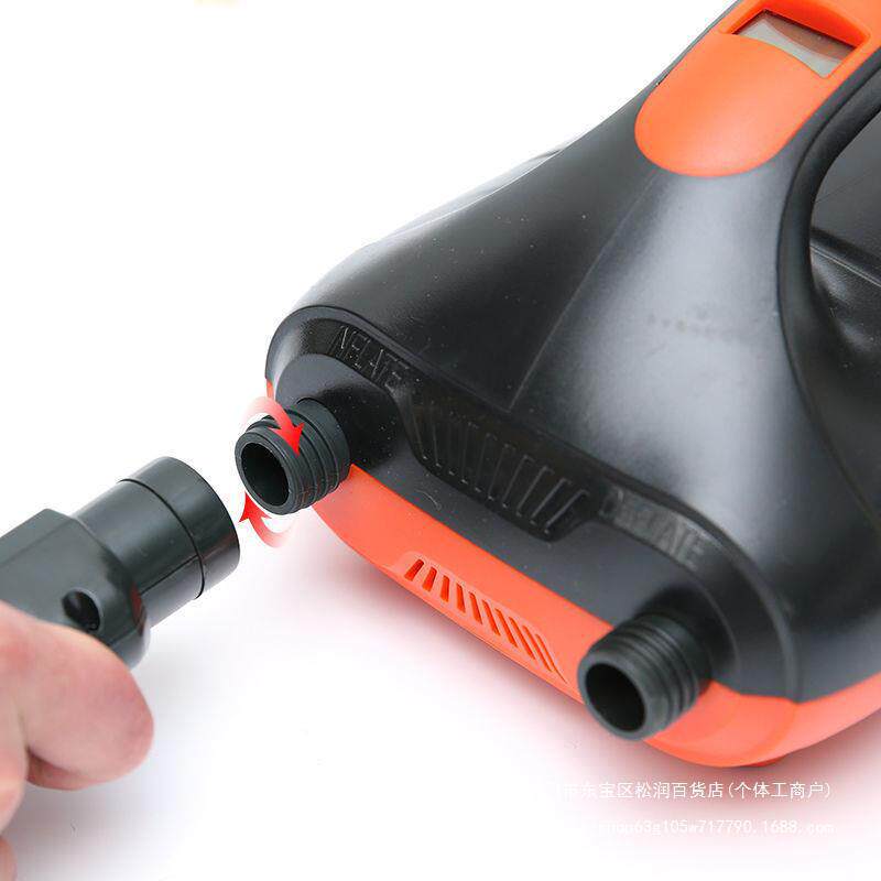 皮划艇冲锋舟SUP桨板高压电动充气泵充气船12V车载点烟器打气泵