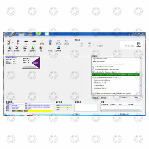 KLUCG4J1BB-E0B1 95FBGA UFS2.0 64GB 拆机植球好测试好LUN0