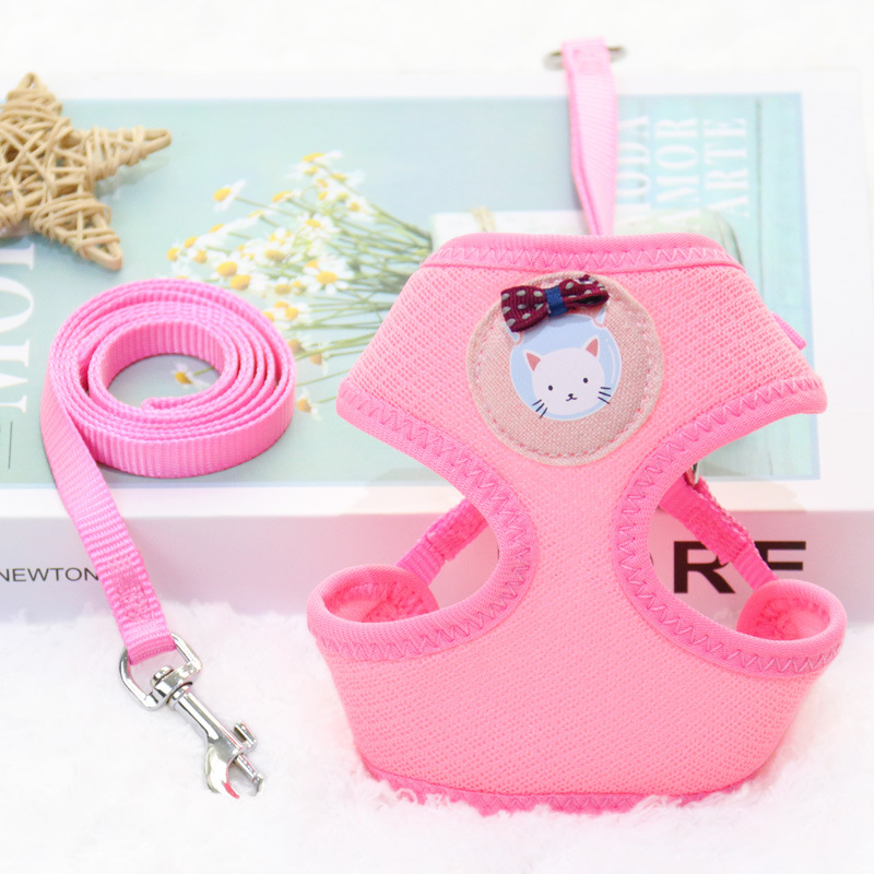 狗狗牵引绳小型犬狗绳子链子遛狗绳背心式泰迪宠物胸背带宠物用品