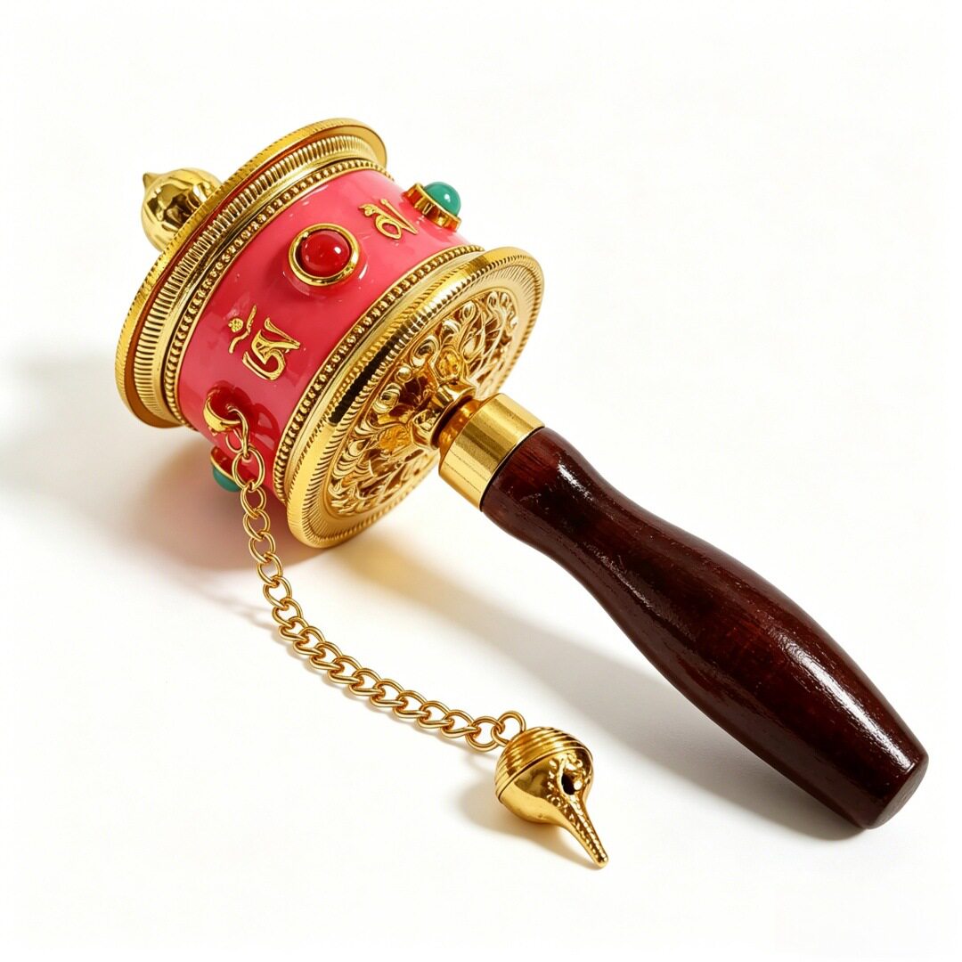 藏族转筒简手摇转金筒金轮工艺品纪念品西藏转筒拍照拉萨旅游旅拍
