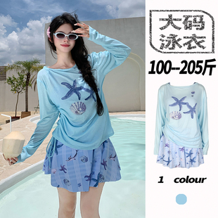 女 泳装 泡温泉大码 泳衣胖mm200斤三件套微胖沙滩度假分体2026新款