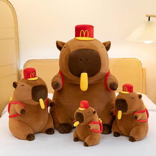 丑萌薯条卡皮公仔水豚大号玩偶