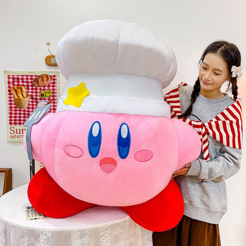 星之卡比公仔厨师造型毛绒玩具