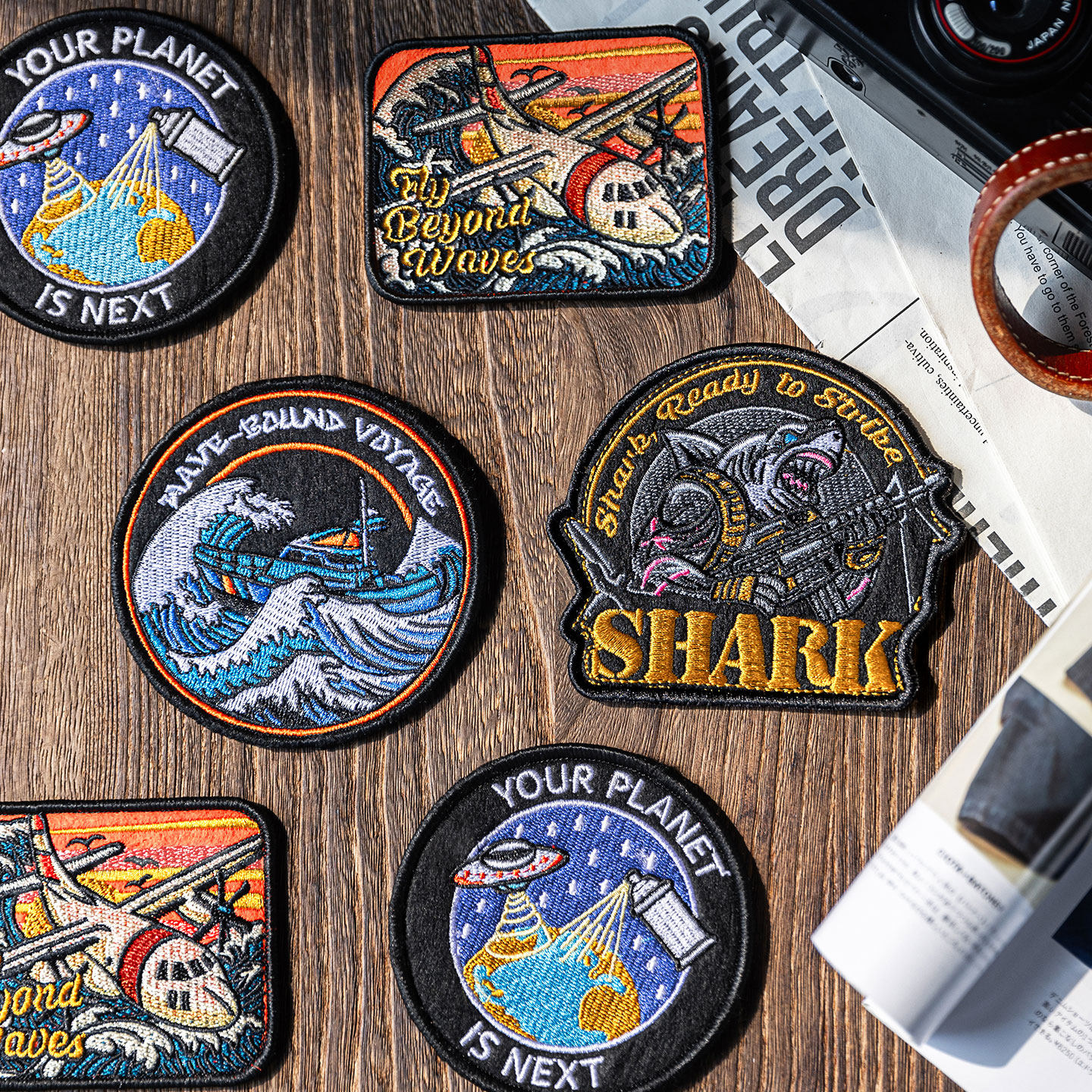 【趣味刺绣魔术贴】MRA徽章配件