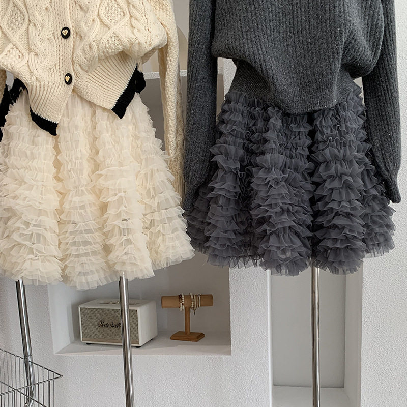 甜美超仙多层网纱蛋糕裙秋冬新款百搭蓬蓬公主裙实拍,女装/女士精品,半身裙,淘宝优惠券,粉丝福利购,淘宝优惠卷