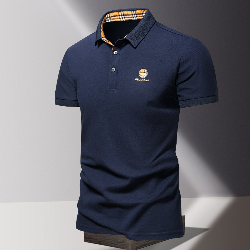 polo衫男短袖纯棉保罗衫夏季香港版翻领t恤男士宽松韩版潮流夏装