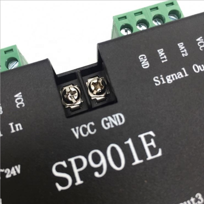 LED幻彩灯带信号放大器WS2811灯条扩展器SPT信号分控放大器SP901E
