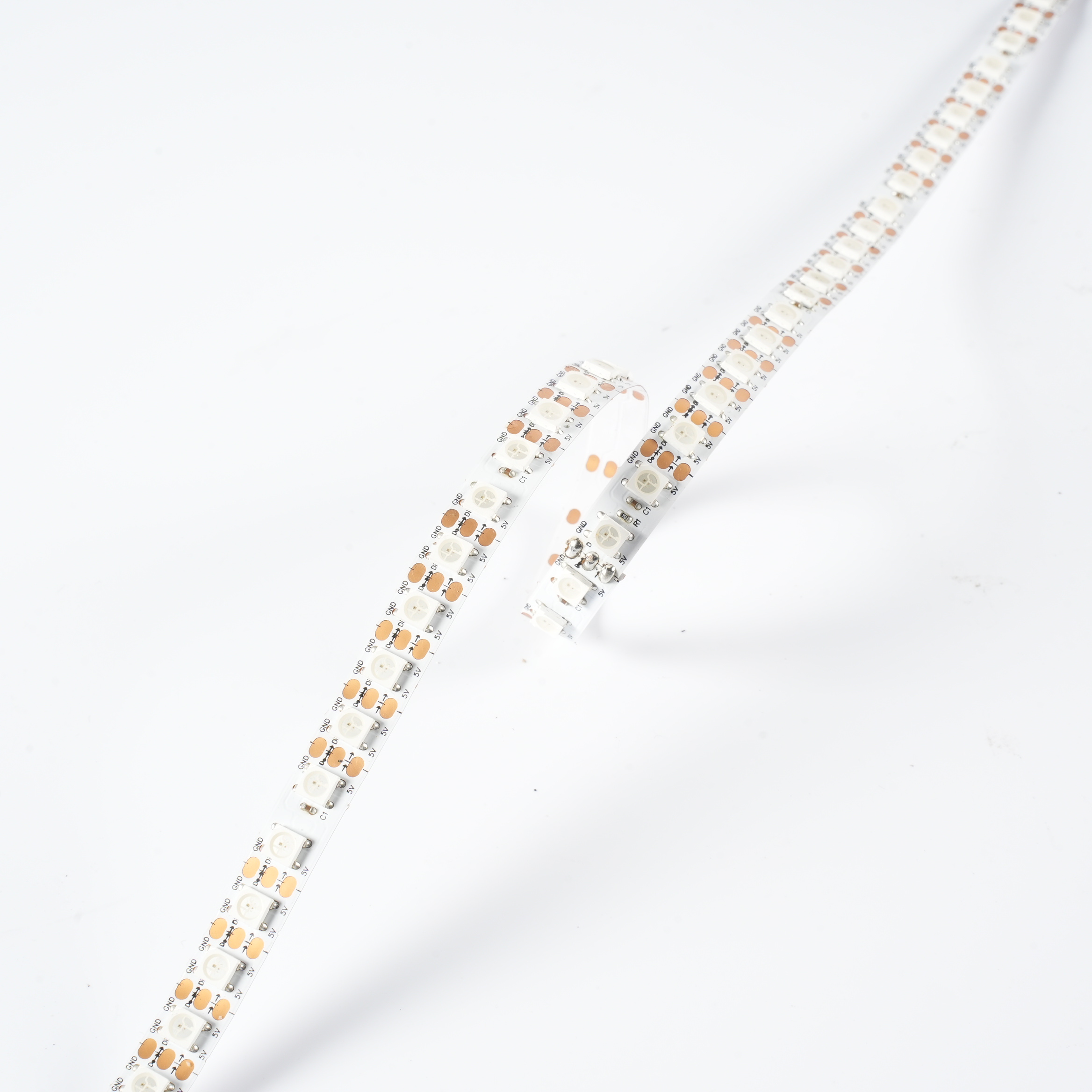 5V 100灯 WS2812B SK6812 5050 RGB幻彩单点单控编程LED灯带10mm