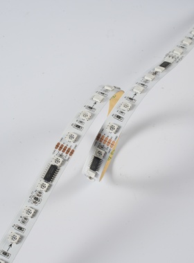12MM 24V 5050 60灯 RGB DMX512 UCS512C4 幻彩灯带 裸板不防水