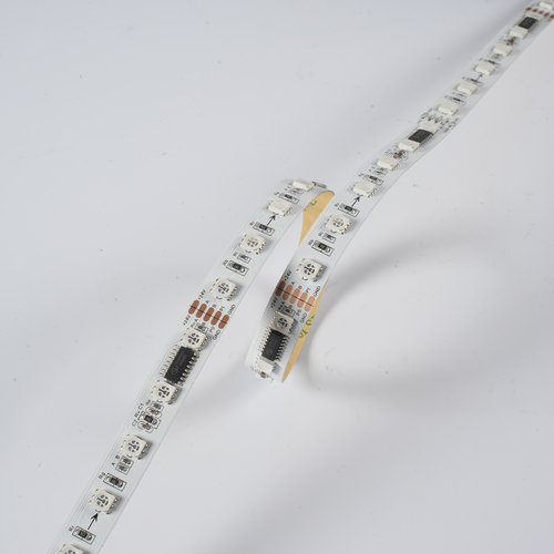 12MM 24V 5050 60灯 RGB DMX512 UCS512C4 幻彩灯带 裸板不防水