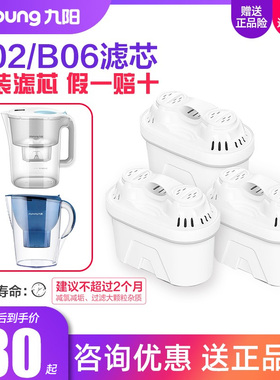 九阳净水壶JYW-B02/B06滤水壶家用自来水过滤器净水器滤芯