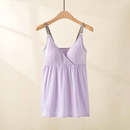 外贸棉交叉大码哺乳吊带背心 月子打底服产后喂奶衣
