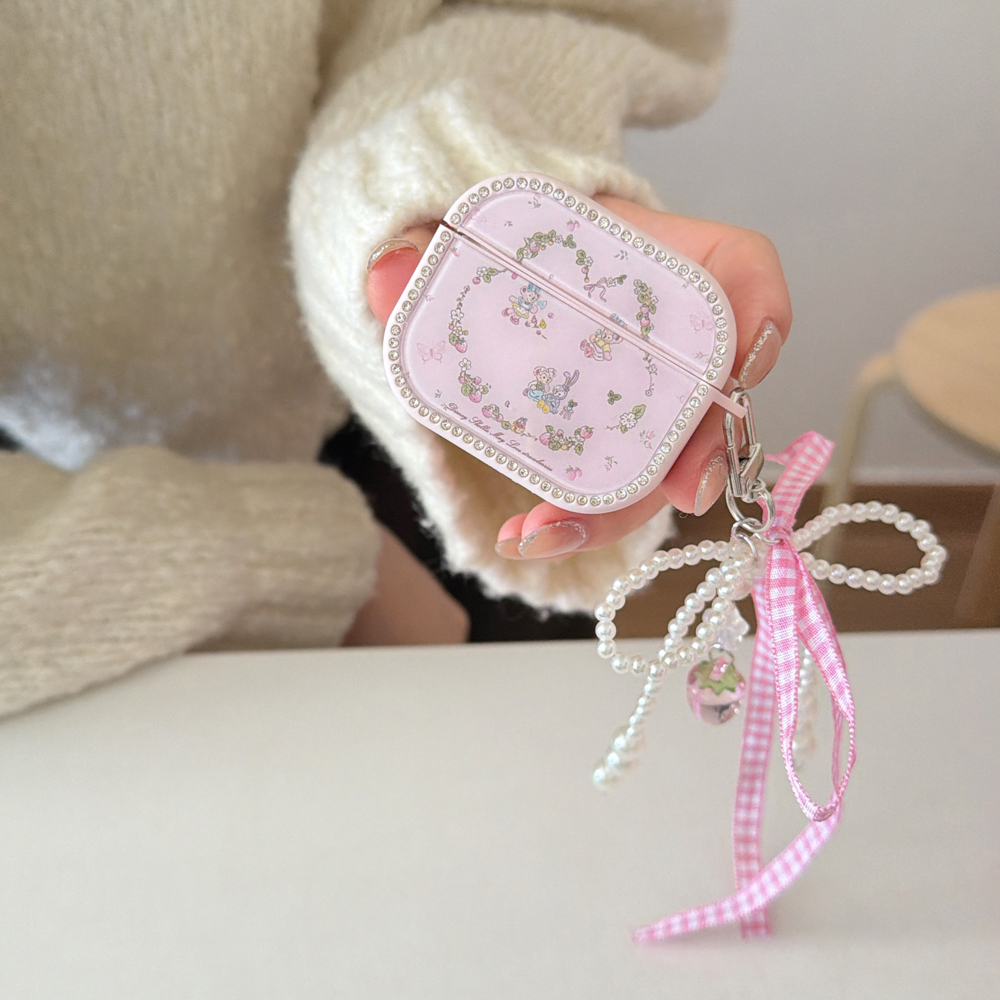 airpods3保护套花圈雪莉玫苹果airpodspro3无线蓝牙耳机壳4代卡通