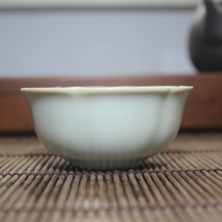 台湾开片汝窑茶具图片