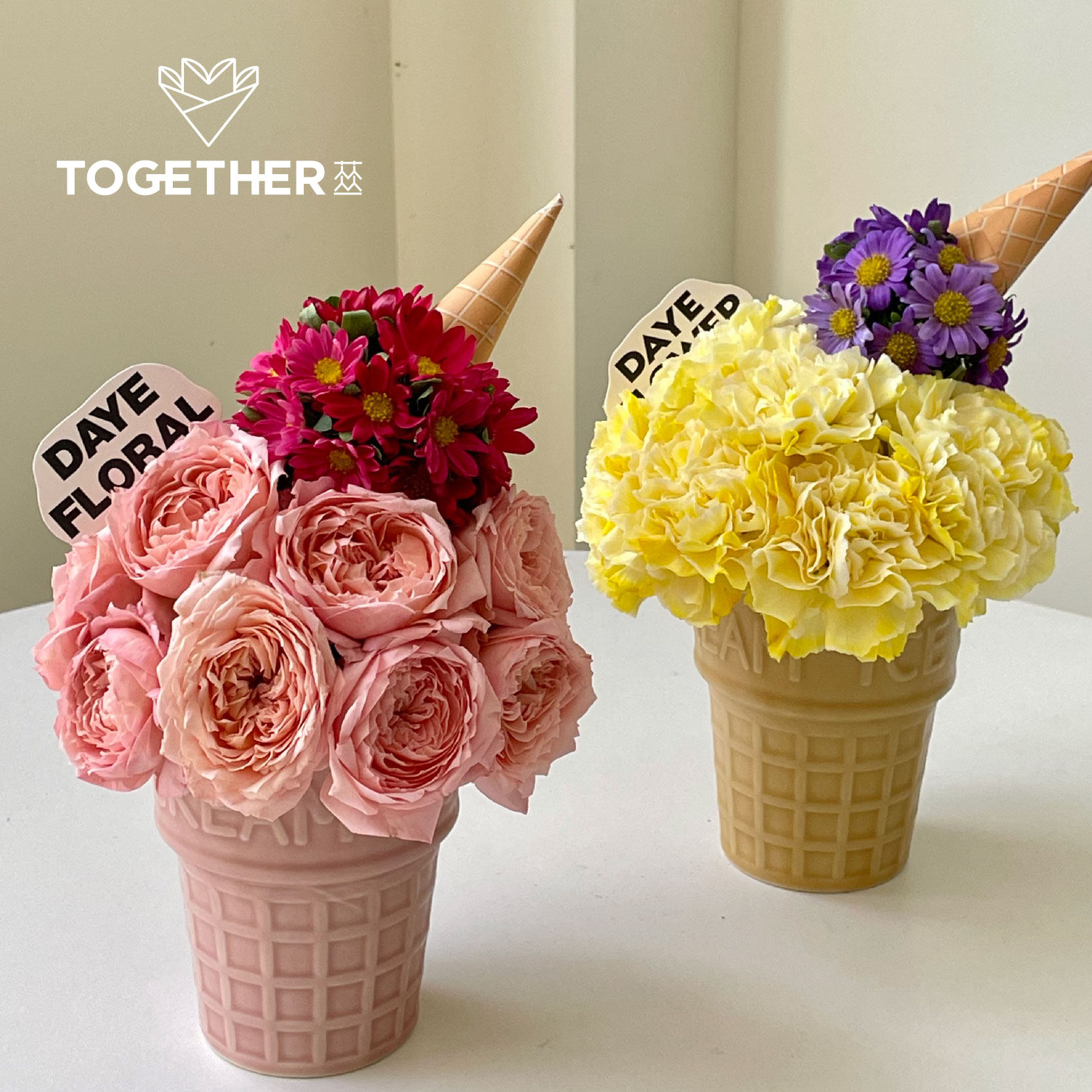 苁丛 糖果色小铁桶 冰淇淋小花瓶 冰激凌插花杯子,家居饰品,花桶,淘宝优惠券,粉丝福利购,淘宝优惠卷