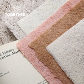 手工毛边云麻纸 粗纤维鲜花花束包装 纸 苁丛 diy花艺包装