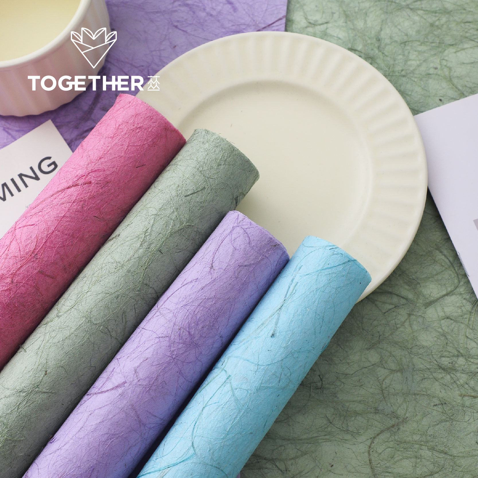 新品复古鲜花花束包装纸