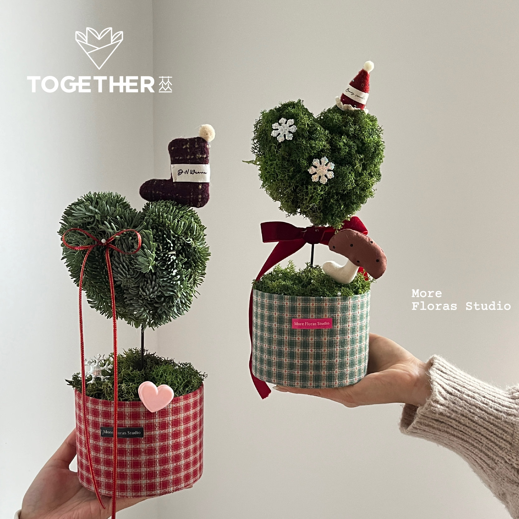 【2025圣诞】苁丛 原创 圣诞迷你抱抱桶  苹果礼盒圣诞礼物包装盒