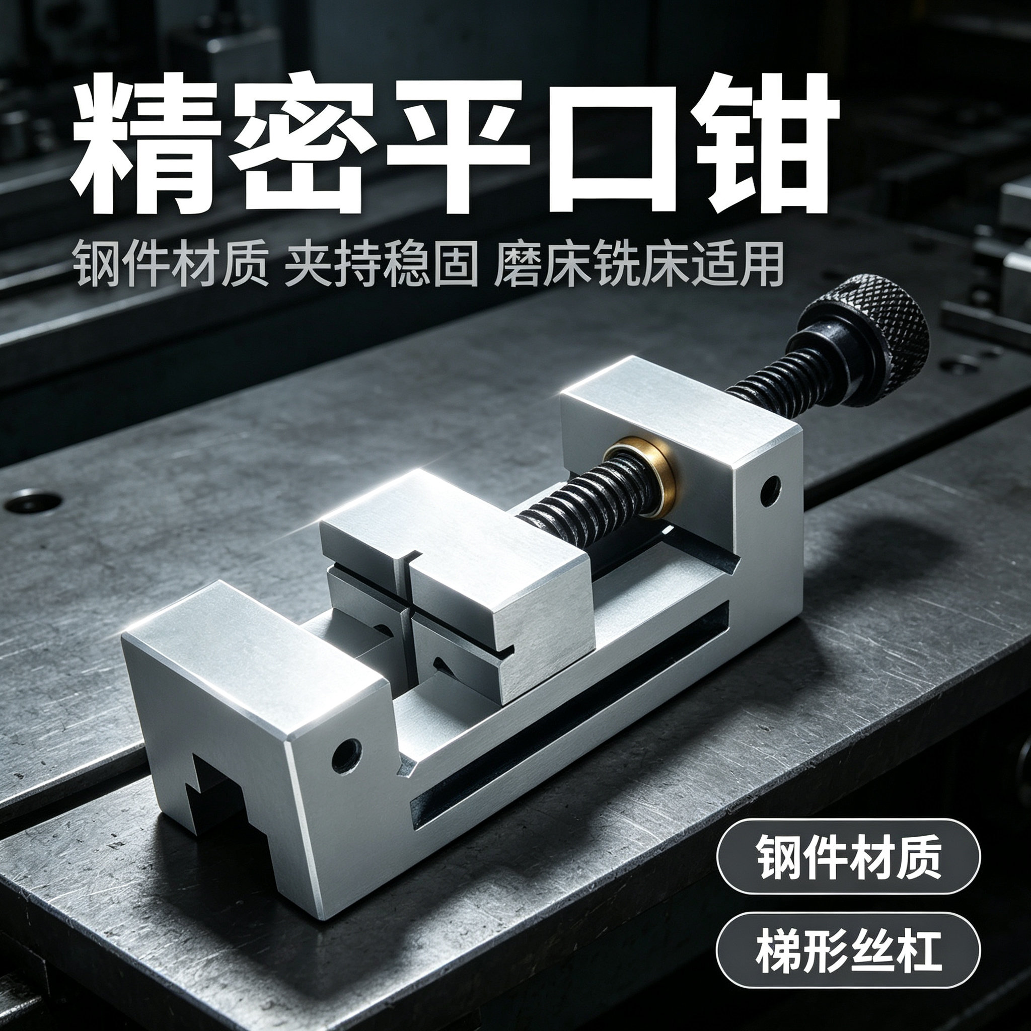 QGG精密平口钳加高机用磨床批士夹具手动直角铣床台虎钳234568寸