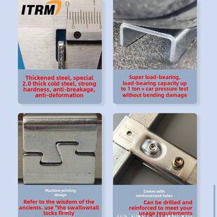 20x20方管连接件锈不管件镀配锌管接头免焊接卡扣钢固定货架夹具