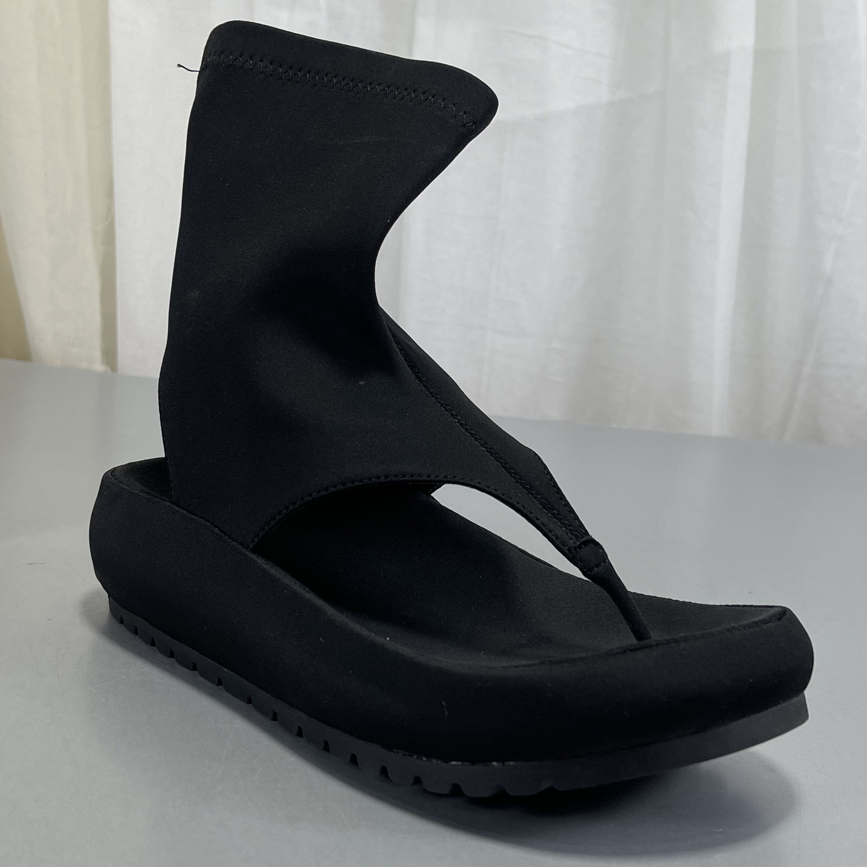 品牌清仓厚底夹趾凉靴女2026新款镂空套筒短靴时髦显瘦罗马凉鞋,女鞋,其他拖鞋,淘宝优惠券,粉丝福利购,淘宝优惠卷