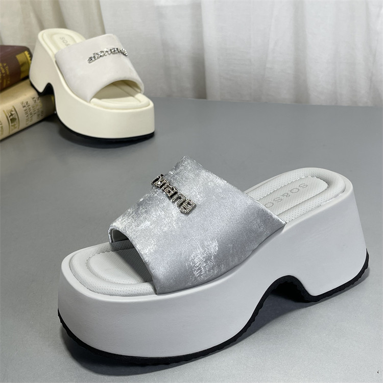 踩屎感厚底高跟拖鞋女真皮2026夏季松糕一字拖小个子增高沙滩凉鞋,女鞋,其他拖鞋,淘宝优惠券,粉丝福利购,淘宝优惠卷