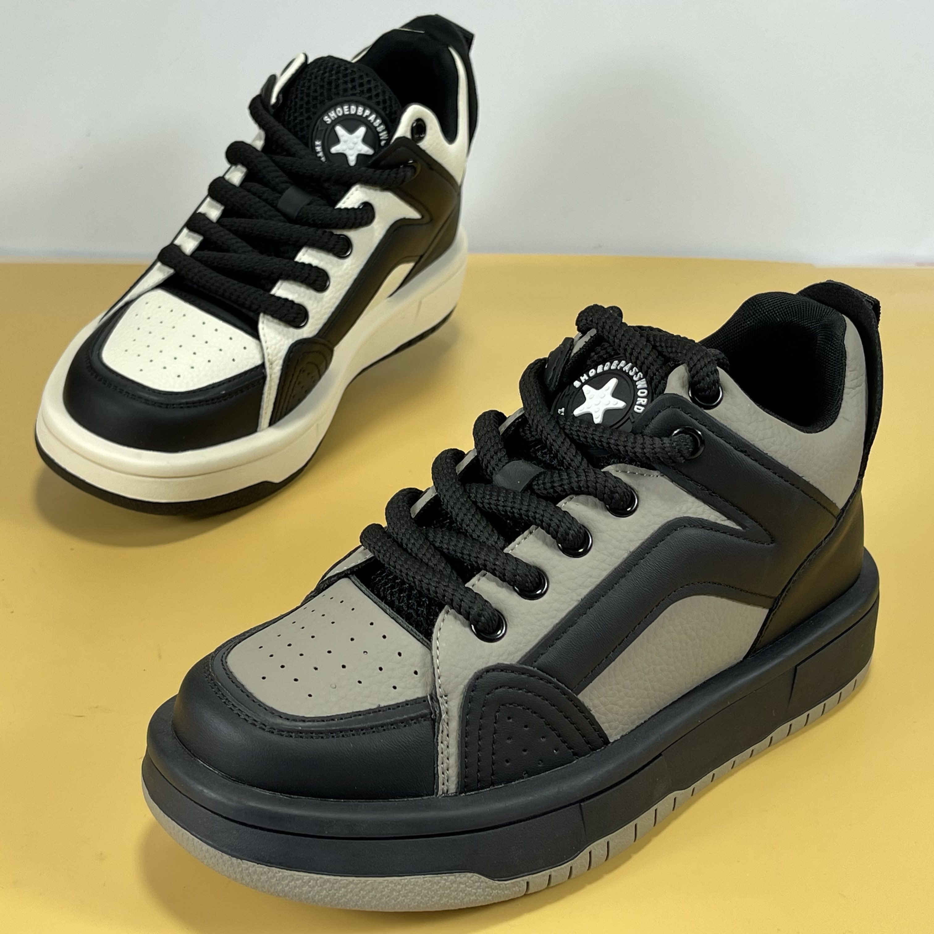 专柜正品真皮高帮休闲鞋2025新款秋冬厚底舒适运动鞋头层牛皮板鞋,女鞋,时尚休闲鞋,淘宝优惠券,粉丝福利购,淘宝优惠卷