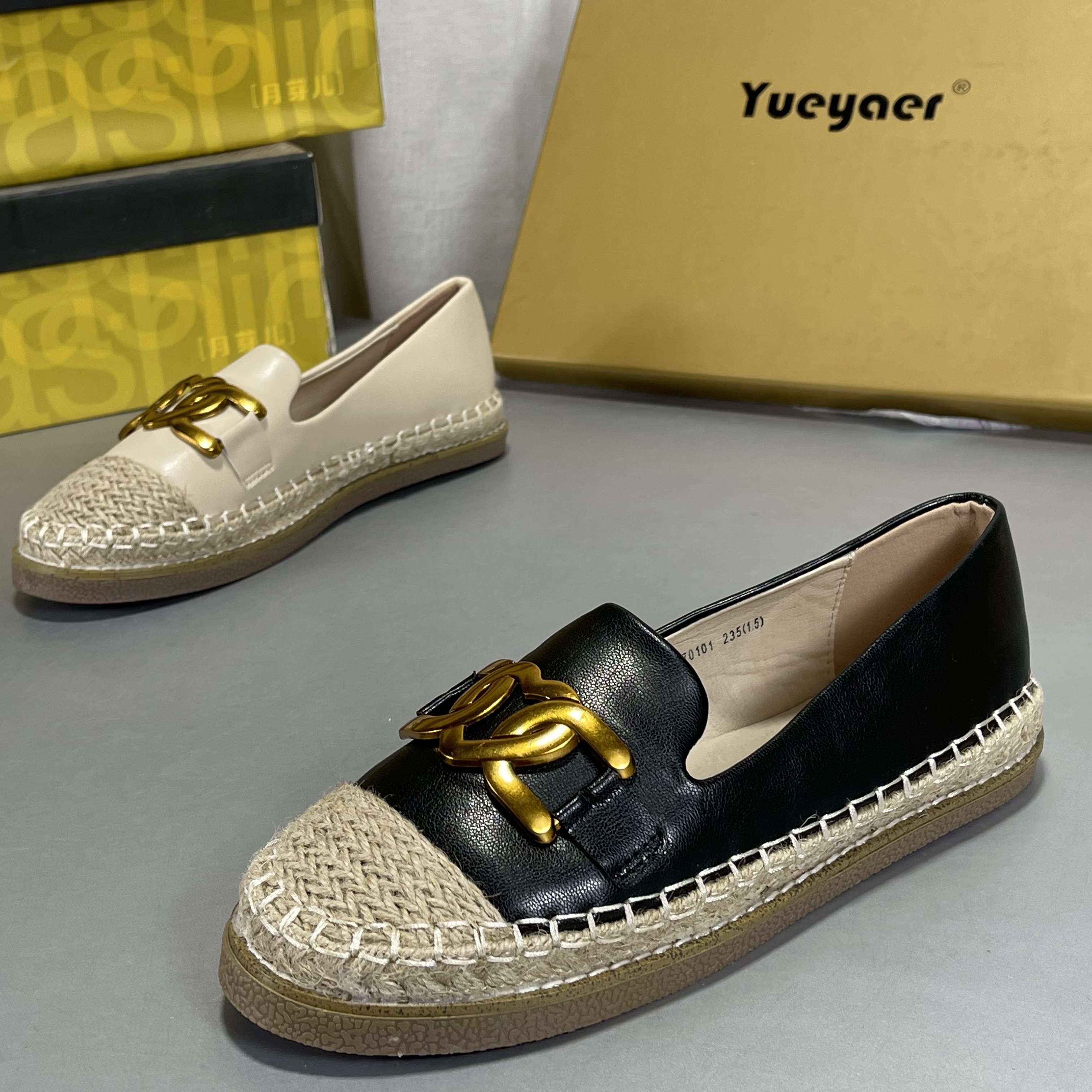 月芽儿一脚蹬渔夫鞋女2026新款小香风平底女鞋复古软底单鞋豆豆鞋,女鞋,时尚休闲鞋,淘宝优惠券,粉丝福利购,淘宝优惠卷