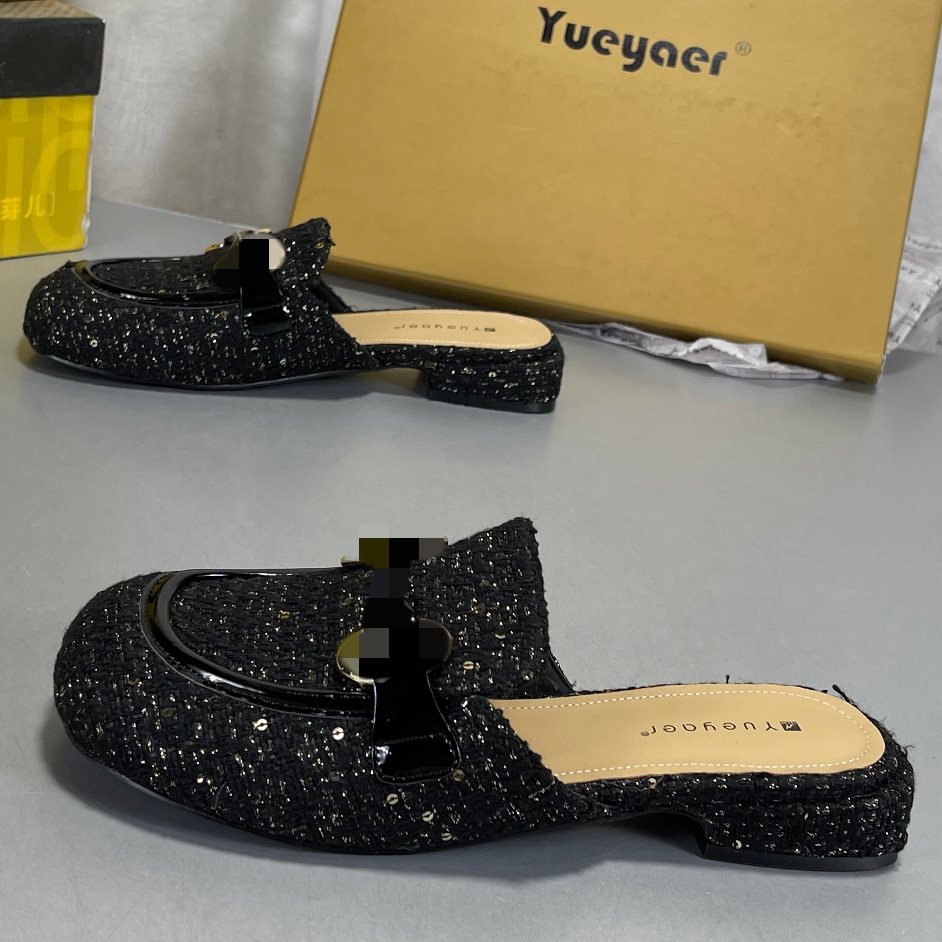 月芽儿正品包头拖鞋女2025春夏小香风穆勒鞋法式真皮脚垫懒人鞋女,女鞋,其他拖鞋,淘宝优惠券,粉丝福利购,淘宝优惠卷