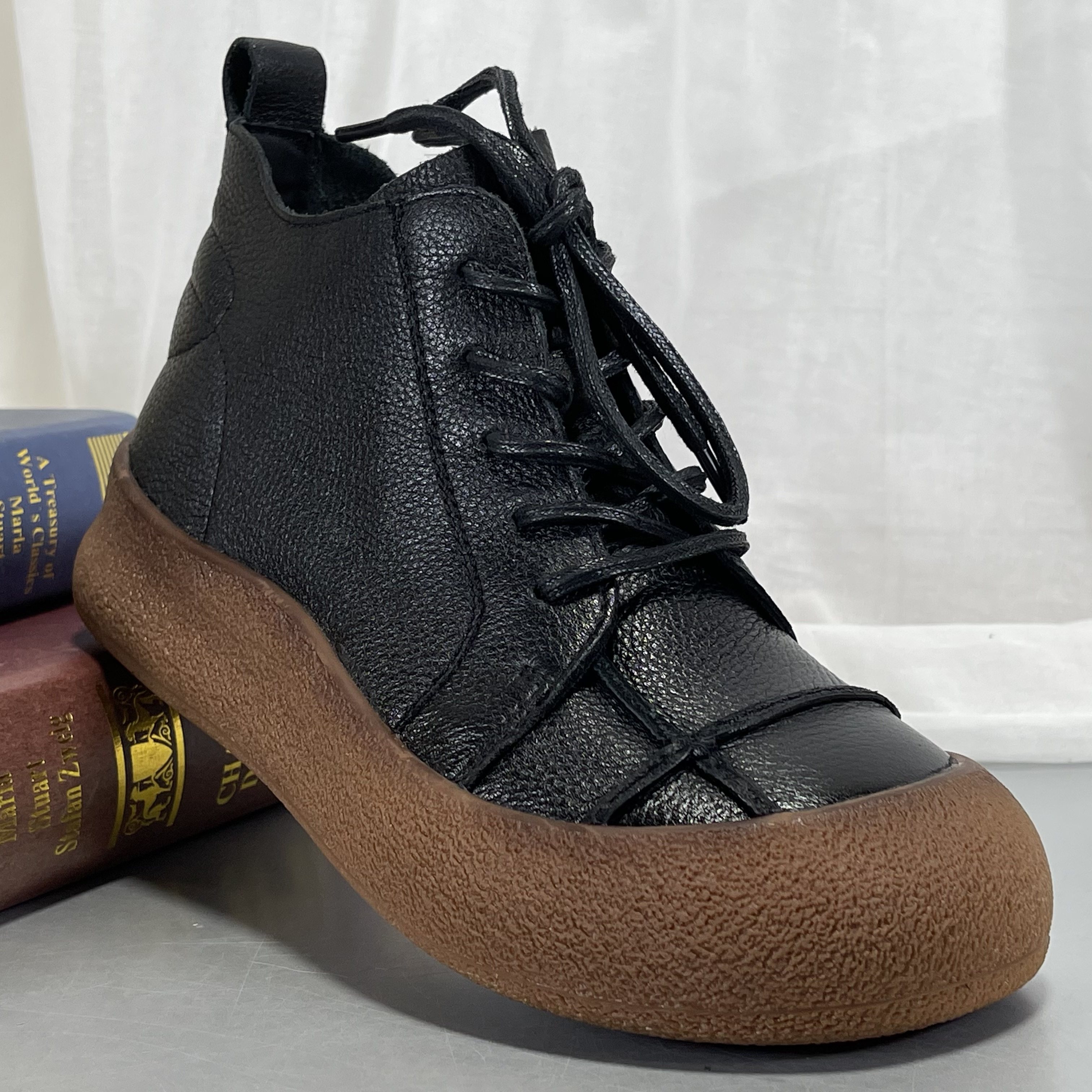 头层牛皮马丁靴女2025新款真皮复古短靴妈妈鞋软底软面防滑高帮鞋,女鞋,马丁靴,淘宝优惠券,粉丝福利购,淘宝优惠卷