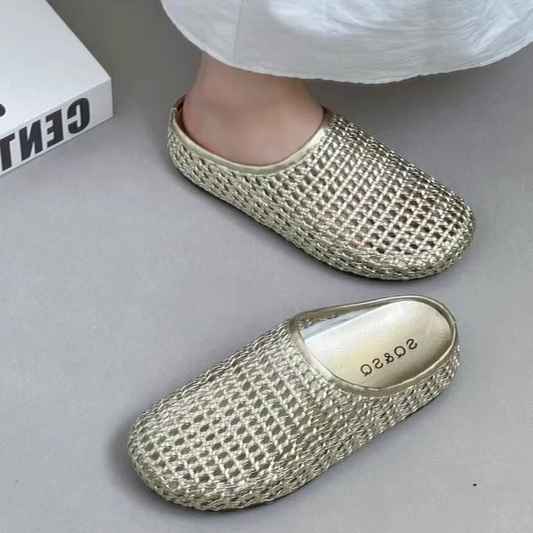 品牌真皮厚底勃肯包头半拖鞋女夏季外穿2025新款网面一脚蹬凉拖鞋,女鞋,其他拖鞋,淘宝优惠券,粉丝福利购,淘宝优惠卷