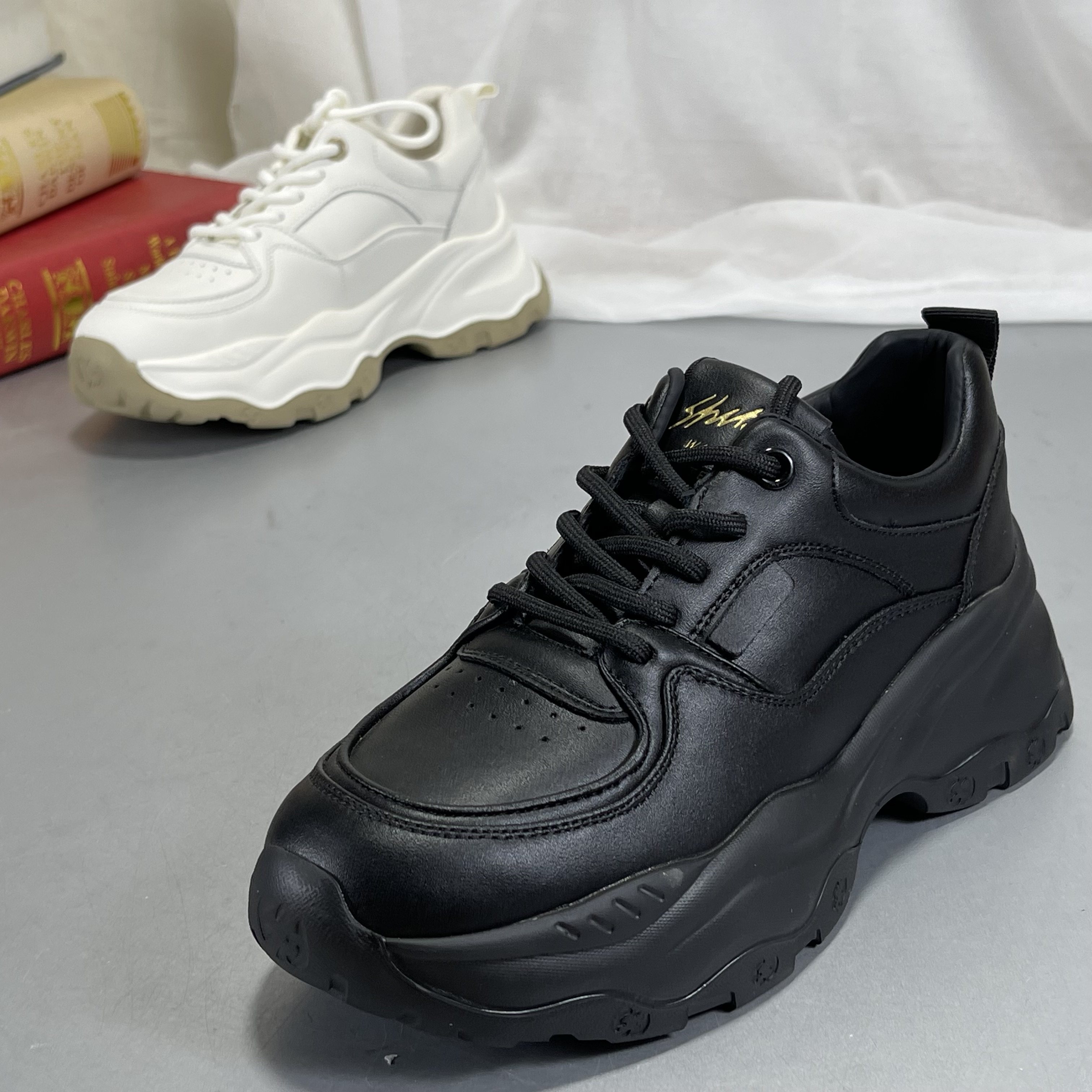 品牌清仓真皮阿甘鞋女款厚底松糕鞋女士休闲运动鞋小白鞋女板鞋,女鞋,时尚休闲鞋,淘宝优惠券,粉丝福利购,淘宝优惠卷