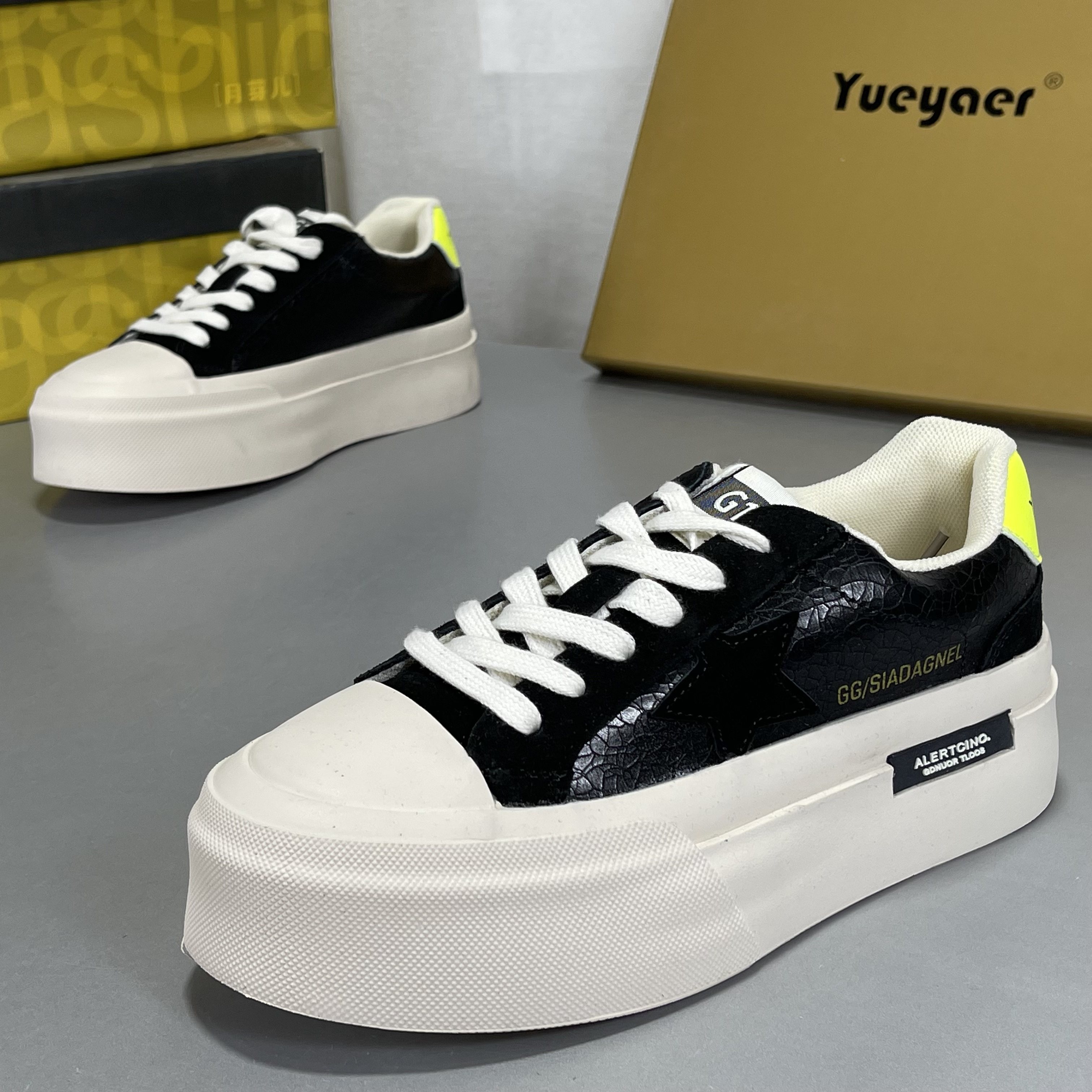 月芽儿专柜正品真皮猪皮厚底得训鞋女2026新款百搭复古圆头板鞋,女鞋,时尚休闲鞋,淘宝优惠券,粉丝福利购,淘宝优惠卷