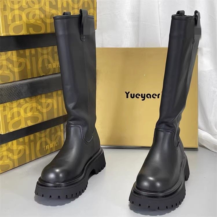 瑕疵大小码左脚36 右脚37特价捡漏 月芽儿长筒靴真皮加绒骑士靴,女鞋,骑士靴,淘宝优惠券,粉丝福利购,淘宝优惠卷